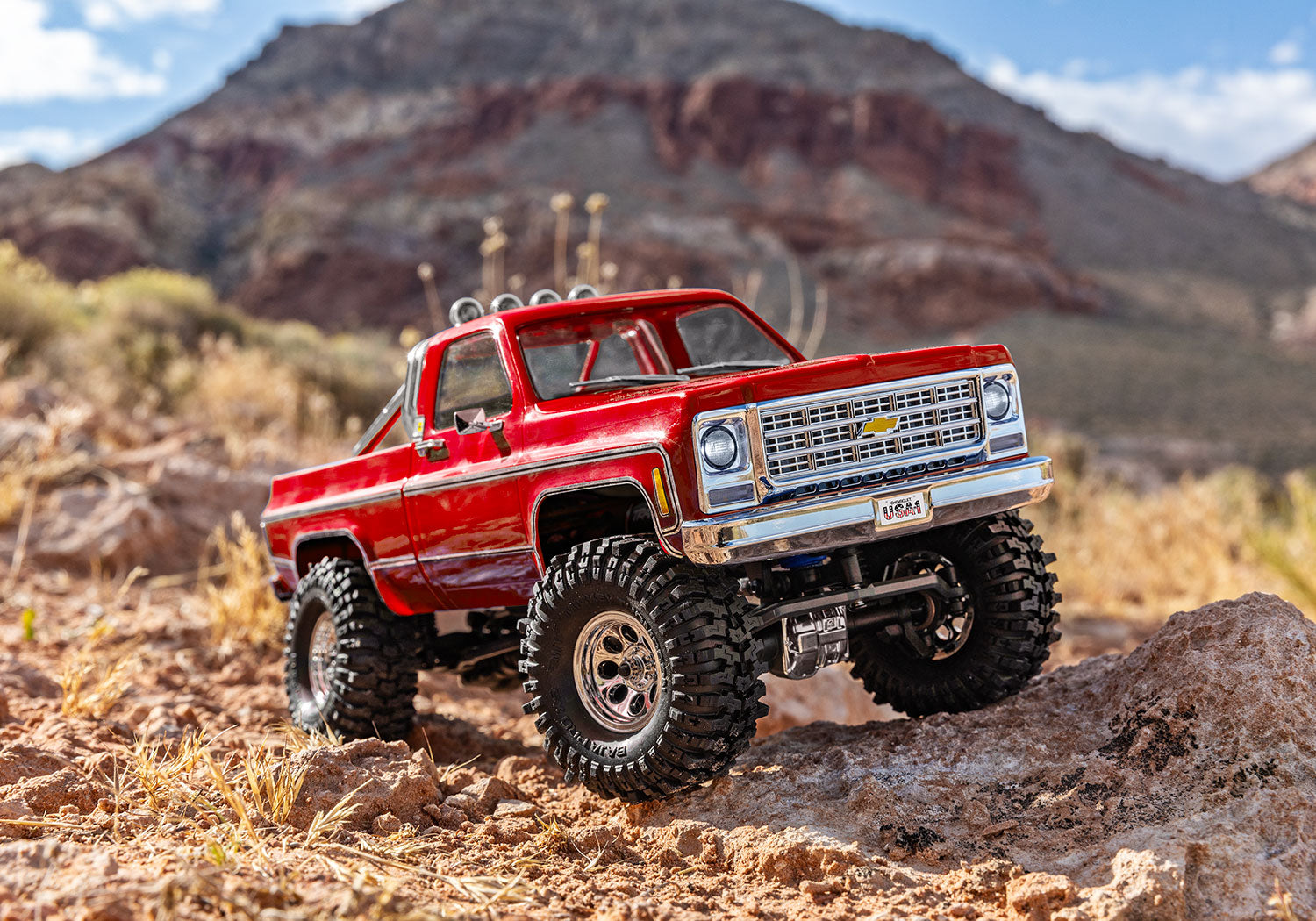 Traxxas TRX-4M Chevrolet K10 High Trail RC Vehicle (1/18) - Red (97064-1-Red) CW-12926_6