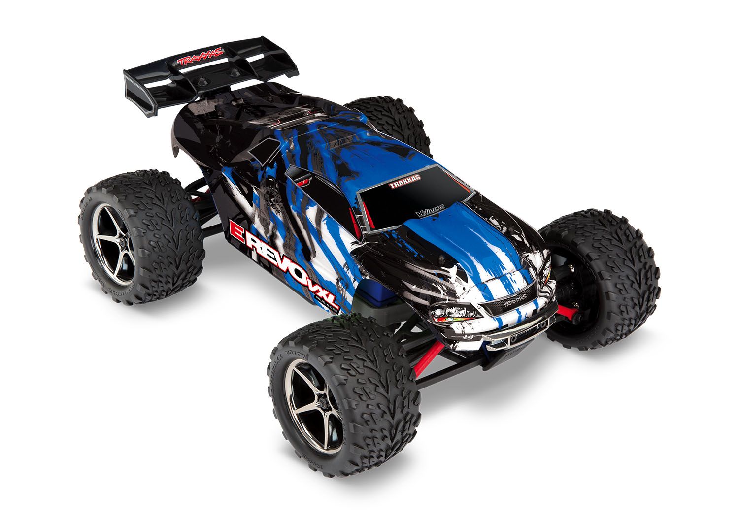 Traxxas E-Revo VXL 4X4 RC Vehicle W/ USB-C (1/16) - Blue (71076-8-BLUEX) CW-13017