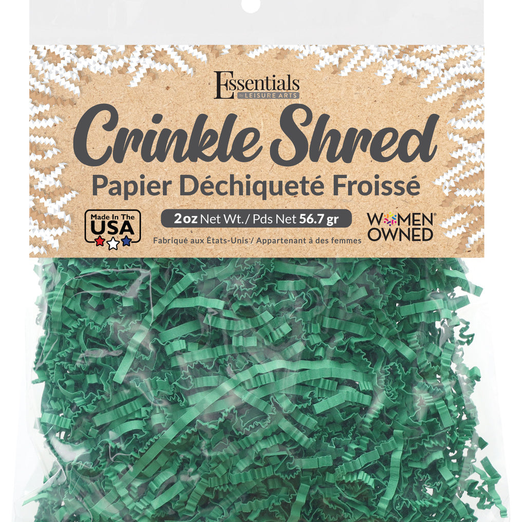 Emerald Grn Crinkle Shred 2Oz CW-13090