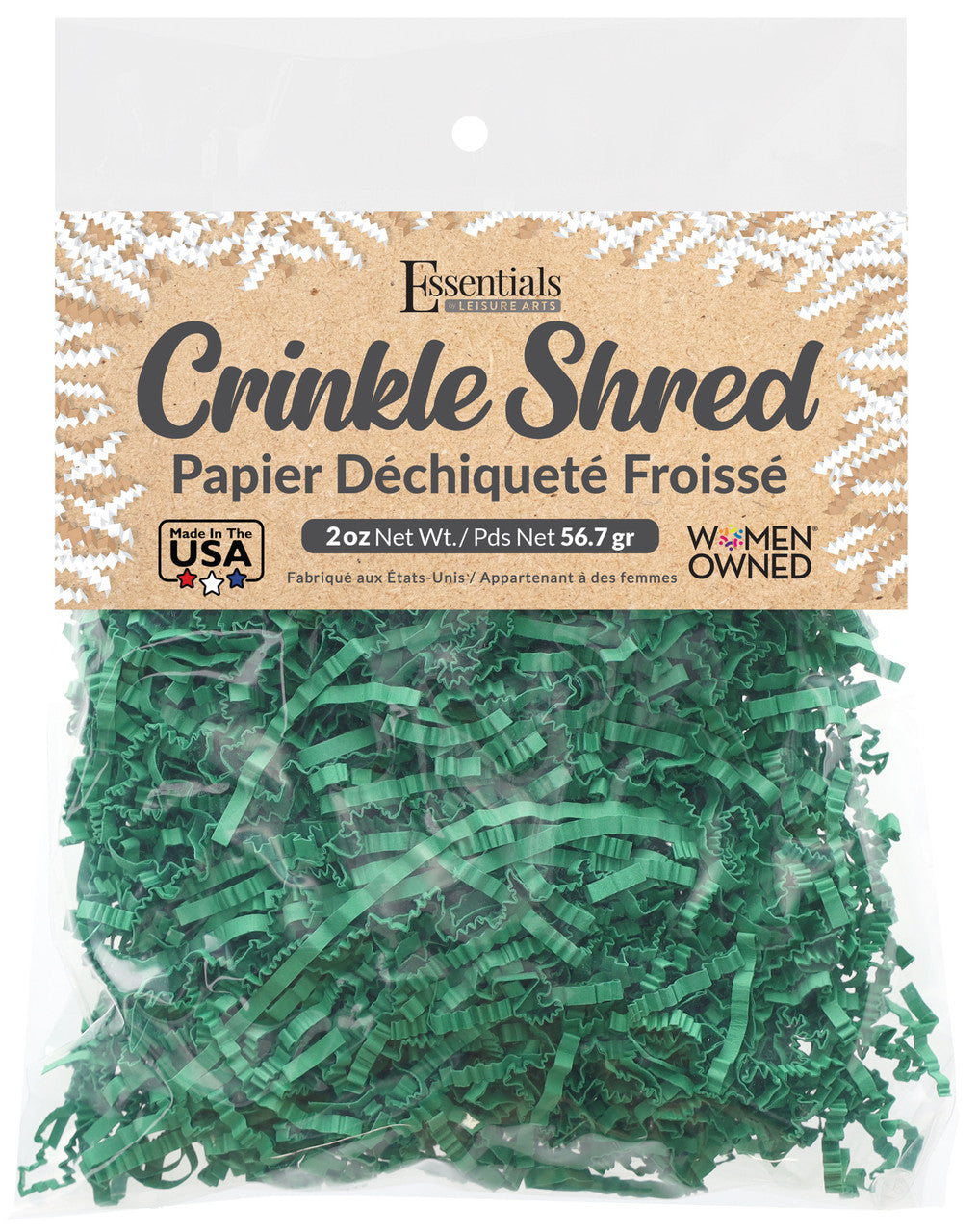 Emerald Grn Crinkle Shred 2Oz CW-13090