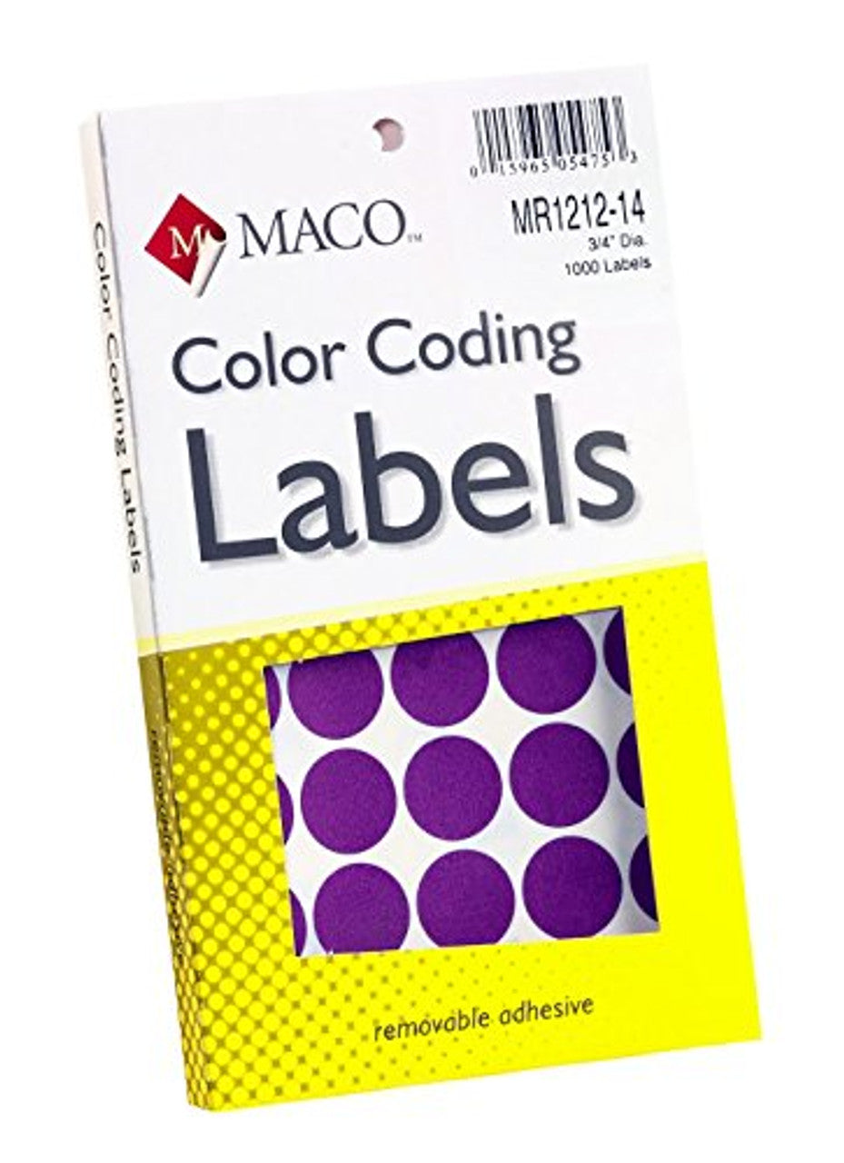 Purple Coding Labels 3/4" CW-13122