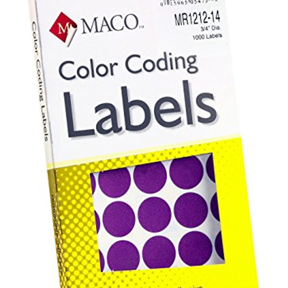 Purple Coding Labels 3/4" CW-13122