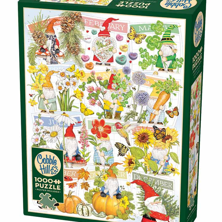 A Happy Gnome Life 1000 Piece Puzzle - Lake-Thompson. Mary CW-13166