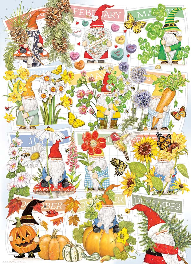 A Happy Gnome Life 1000 Piece Puzzle - Lake-Thompson. Mary CW-13166_1