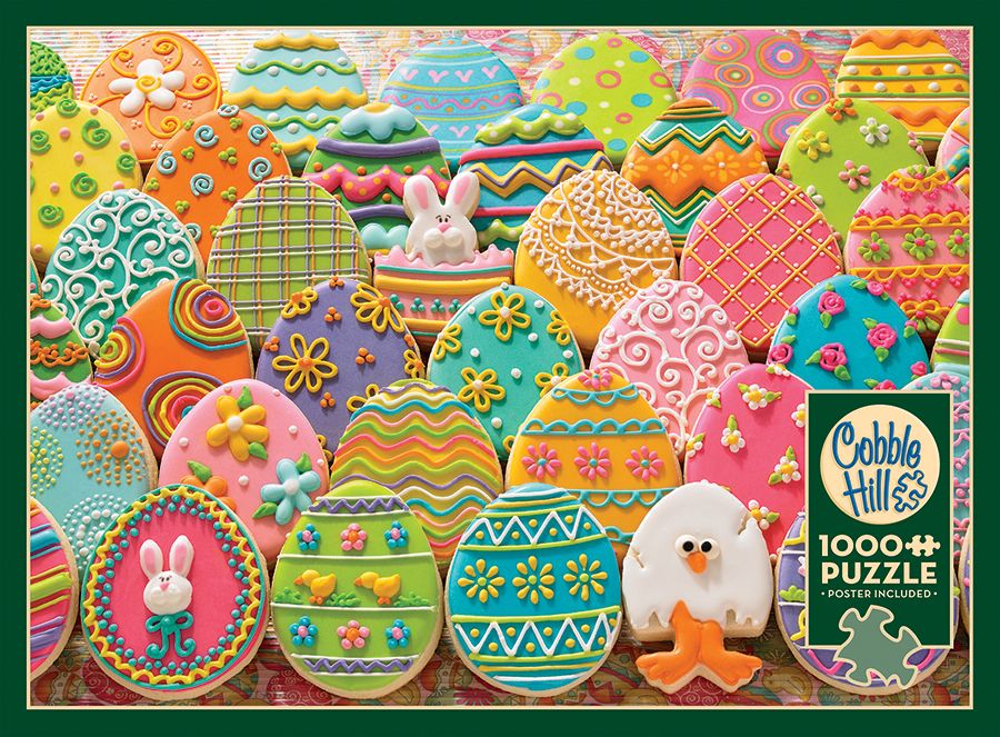 Easter Eggs 1000 Piece Puzzle - Cobble Hill Puzzle Co. Ltd. CW-13177_1
