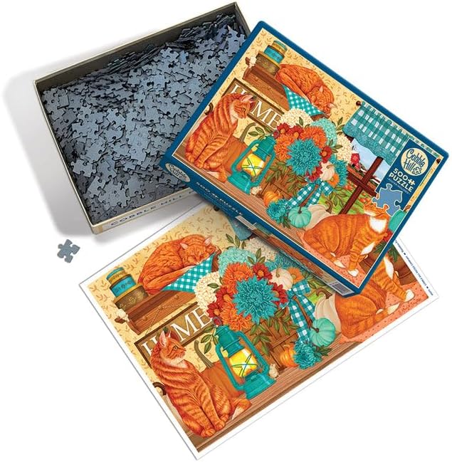 Pumpkin Patch Cats 500 Piece Puzzle - Schuster. Mardell CW-13192_1