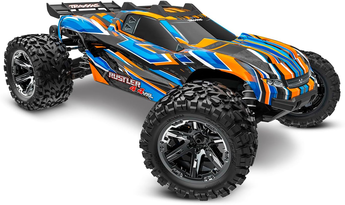 Orange Rustler 4X4 Vxl With Heavy Duty Upgrades (1/10) - 67376-4-Orng CW-13347
