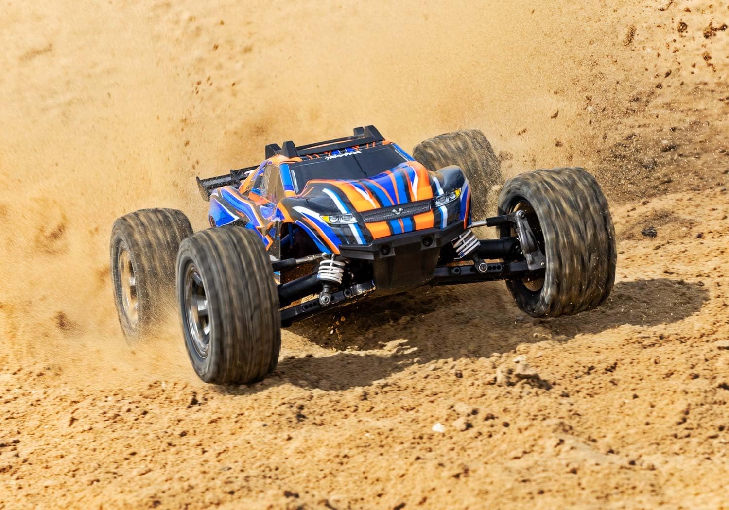 Orange Rustler 4X4 Vxl With Heavy Duty Upgrades (1/10) - 67376-4-Orng CW-13347_5
