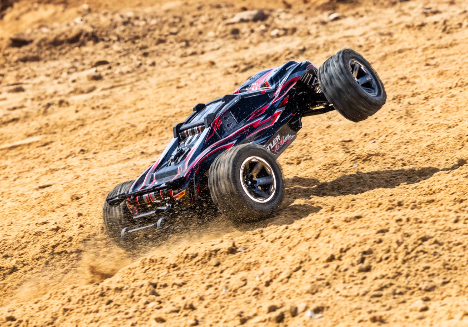 Traxxas Rustler 4X4 VXL RC Vehicle With Extreme Heavy Duty Upgrades (1/10) - Red CW-13348_14