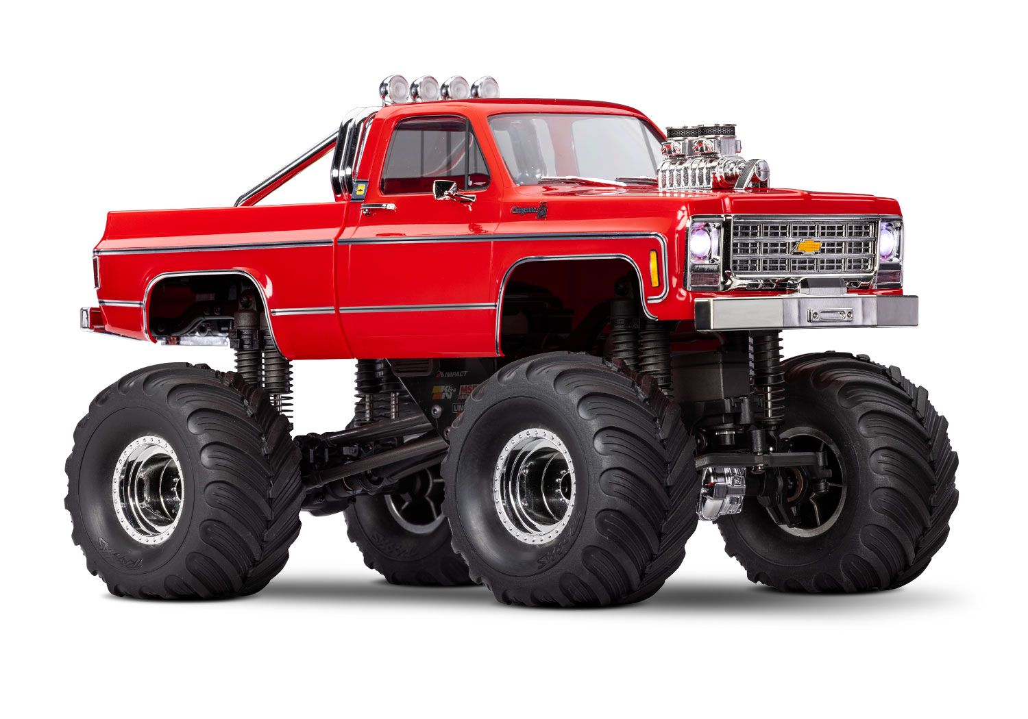 Trx-4Mt Chevy K10 Red 1/18 Scale Rc Monster Truck CW-13374