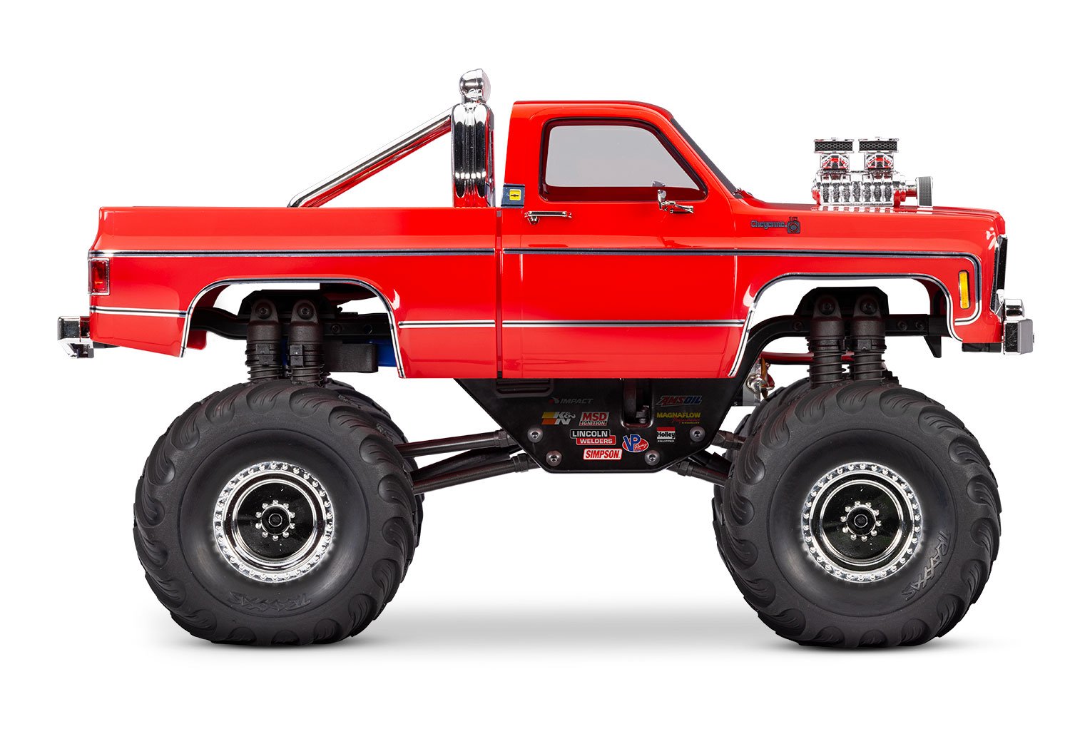 Trx-4Mt Chevy K10 Red 1/18 Scale Rc Monster Truck CW-13374_2