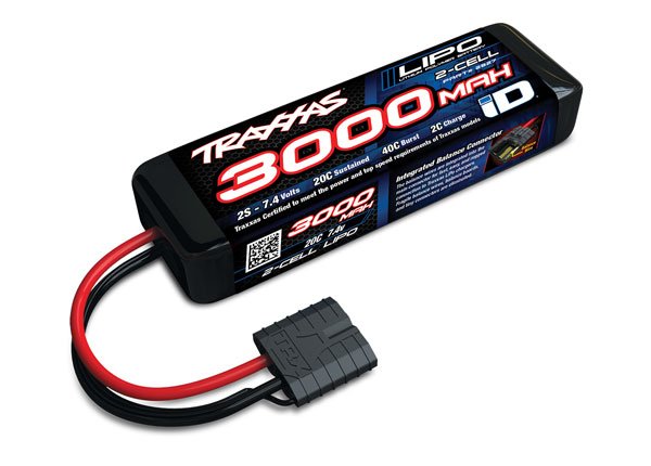 Traxxas Battery 2S Lipo 3000Mah 7.4V 20C 2827X CW-13393
