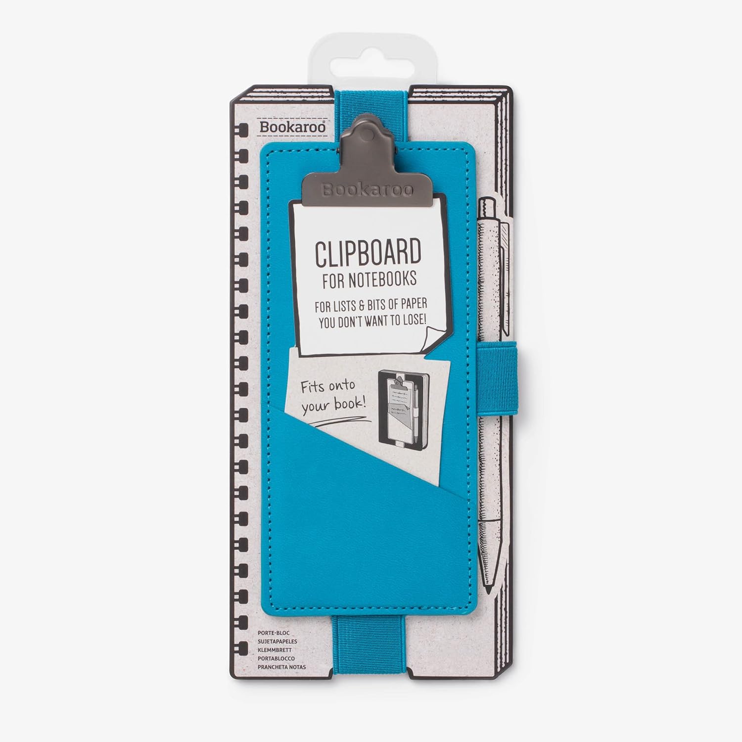 Turquoise Clipboard For Notebooks by Bookaroo CW-13400
