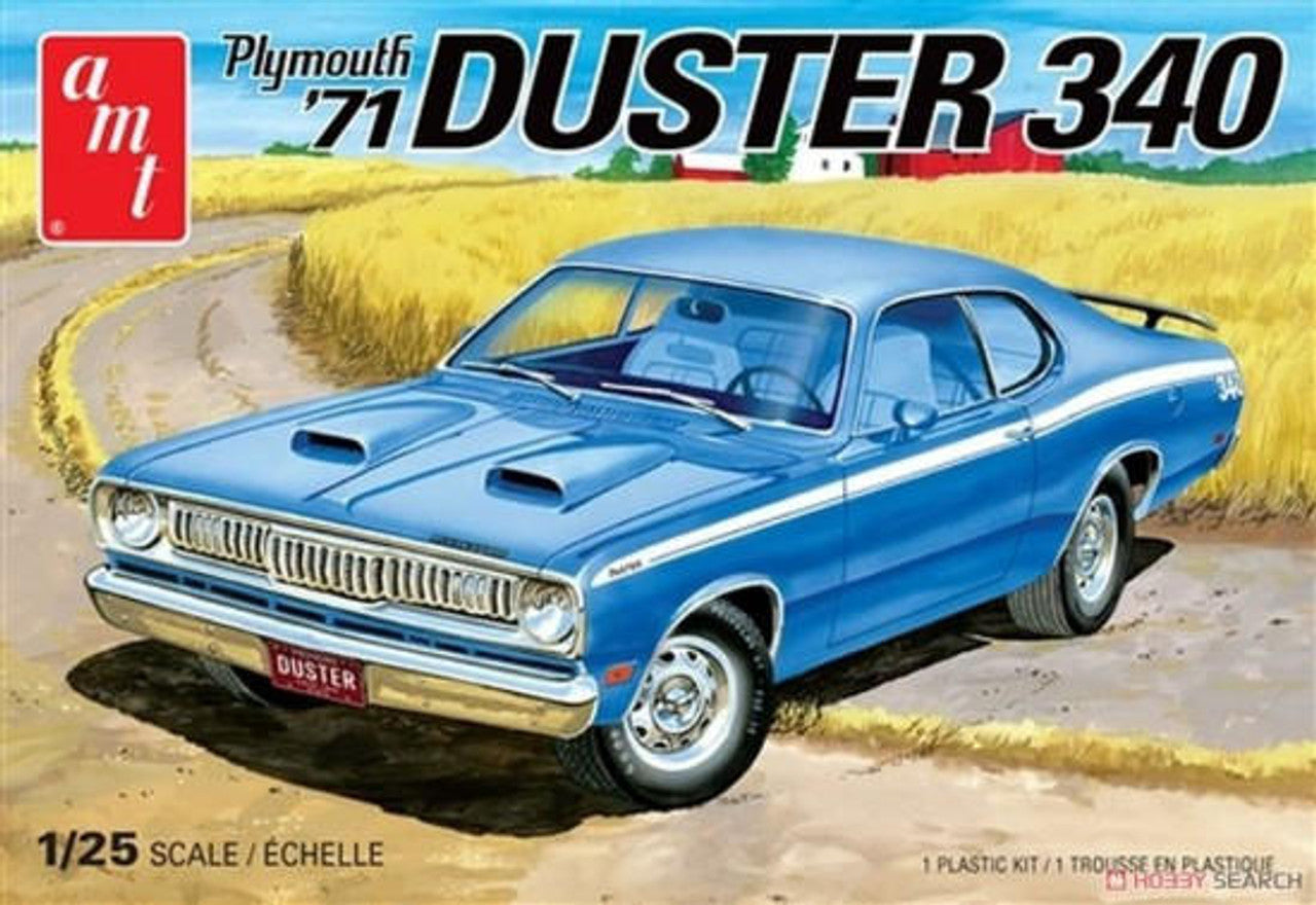 1/25 1971 Plymouth Duster 340 Muscle Car Plastic Model Kit By Amt CW-13414