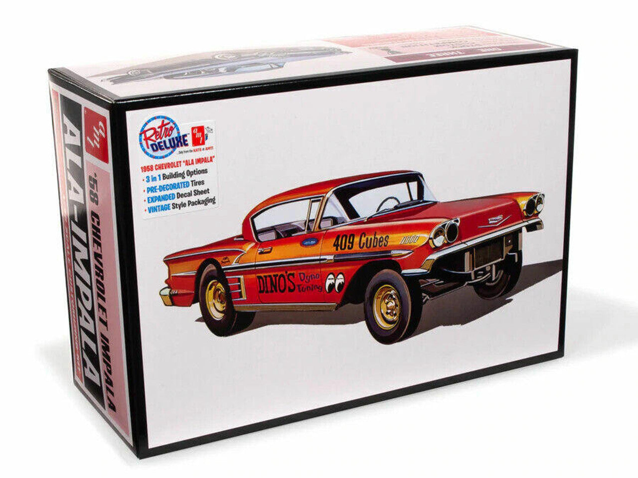 1/25 1958 Chevrolet Impala (3 In 1) Plastic Model Kit By Amt CW-13415