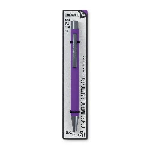 Purple Bookaroo Ball Point Pen Black Ink CW-13423