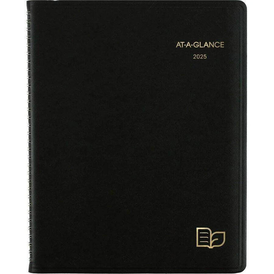 2025 Week/Month Appointment Book 8 X 11 Black CW-13469_7c176f33-4348-4386-a3a5-a7c12ac821a0