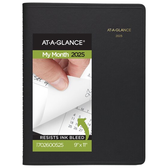 2025 Planner Month 9X11 Black CW-13491