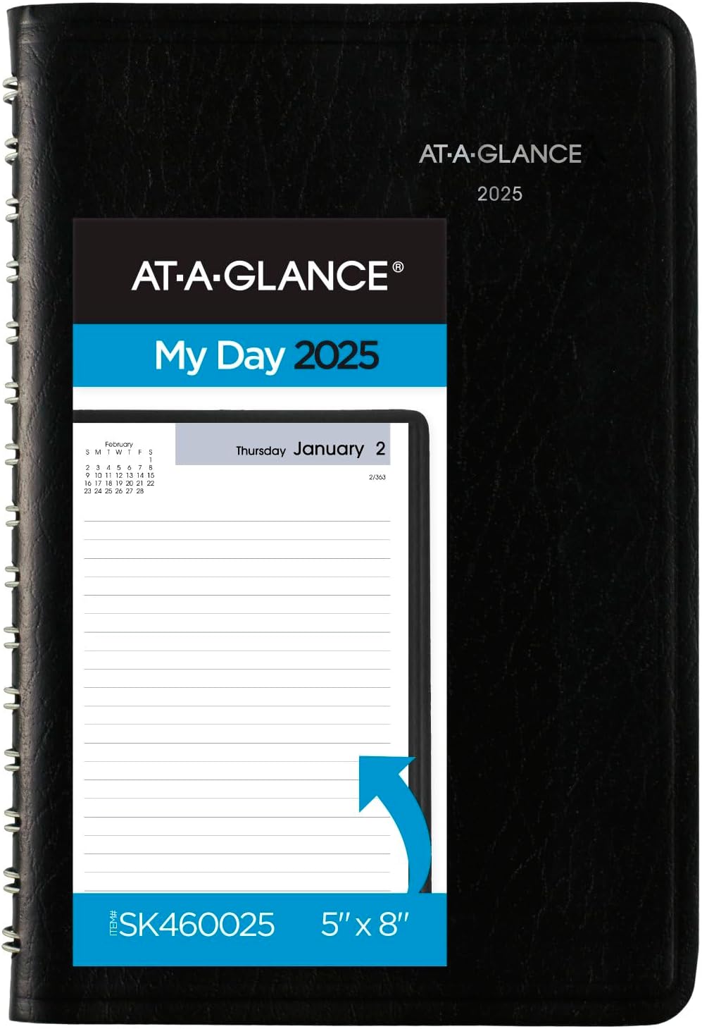 2025 Dly Planner 5X8 Black CW-13504