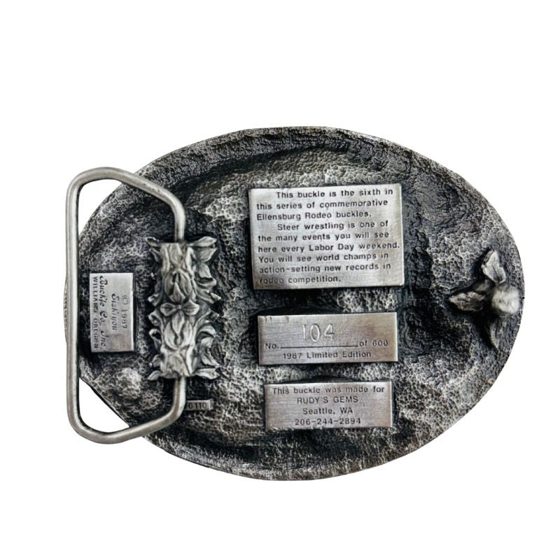 Ellensburg Rodeo Belt Buckle 1987 CW-13520_0cb9b9e8-b790-47a2-aca9-12b01061b313