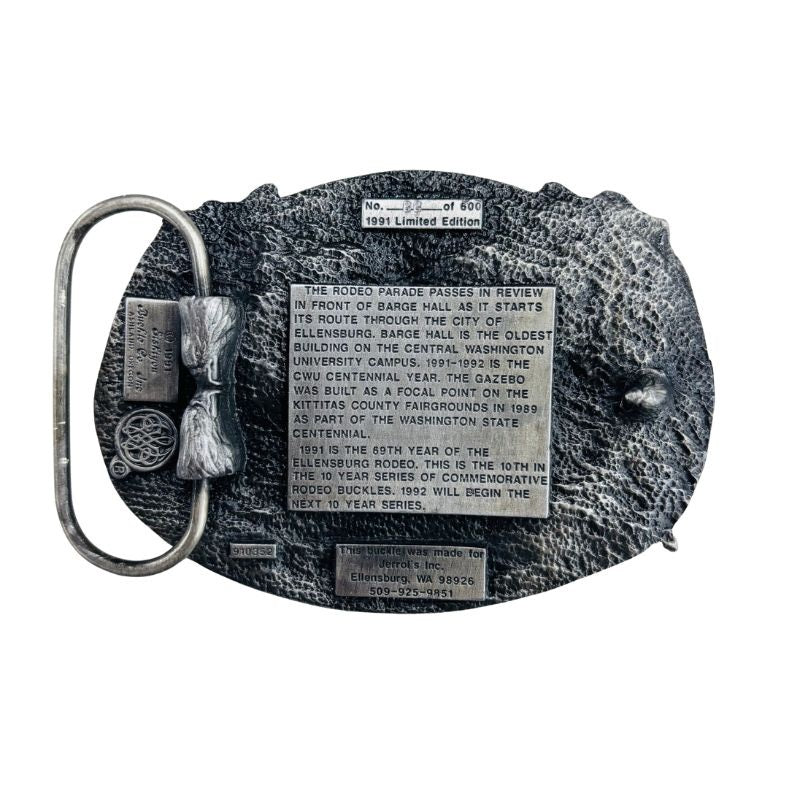 Ellensburg Rodeo Belt Buckle 1991 CW-13524_f5619139-be06-4d22-9413-d67384f3af30