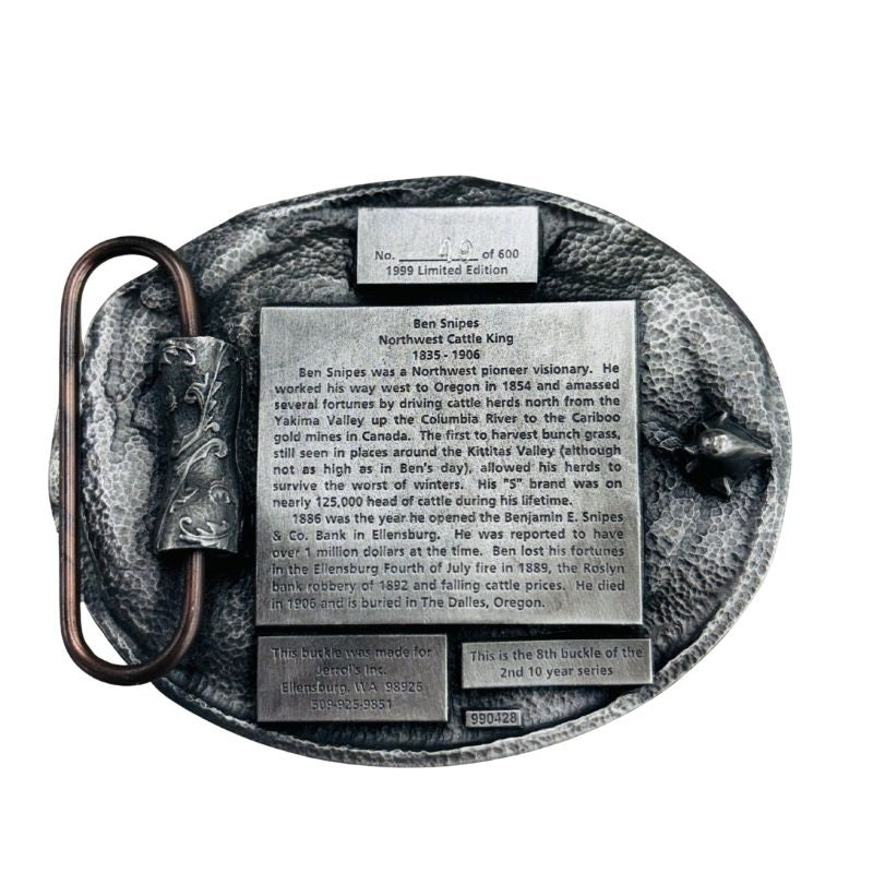 Ellensburg Rodeo Belt Buckle 1998 CW-13531