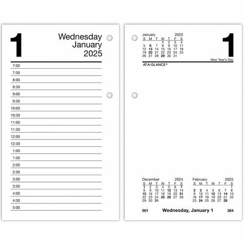 2025 Daily Desk Cal Refill 3X5 CW-13623