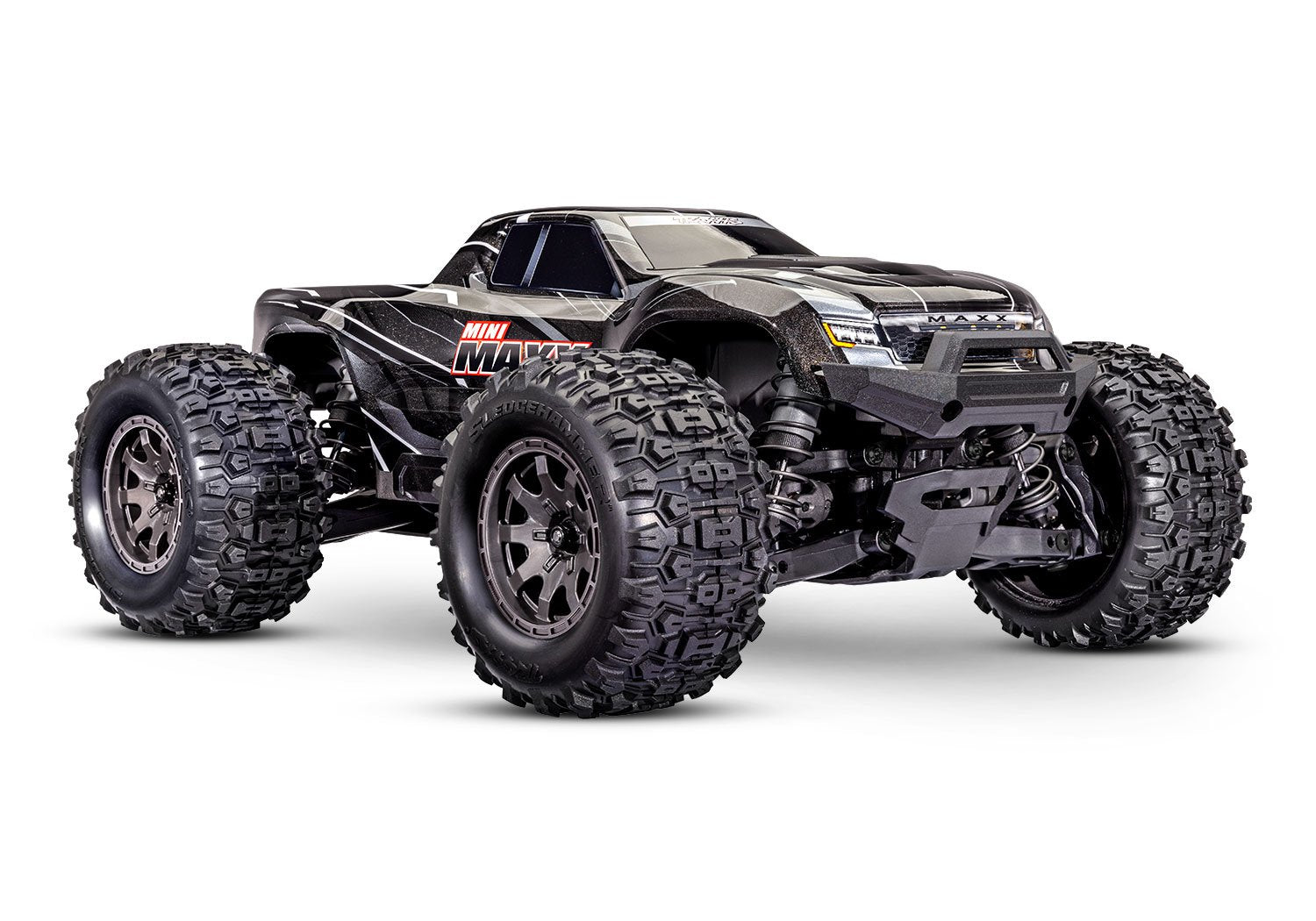 Traxxas Mini Maxx BL-2S RC Vehicle (1/16) - Black (107154-1-BLK) CW-13638