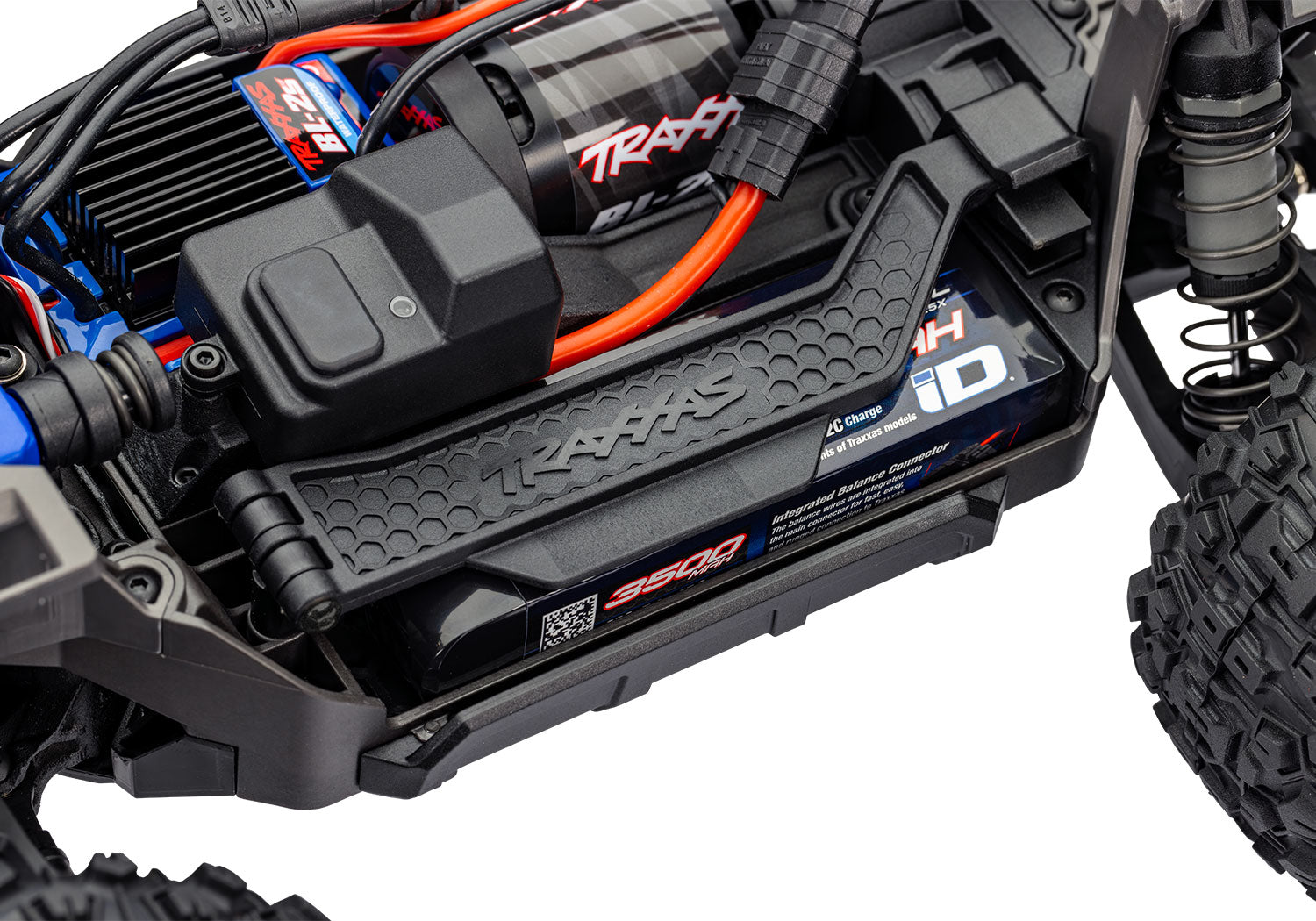 Traxxas Mini Maxx BL-2S RC Vehicle (1/16) - Blue (107154-1-BLUE) CW-13658_14