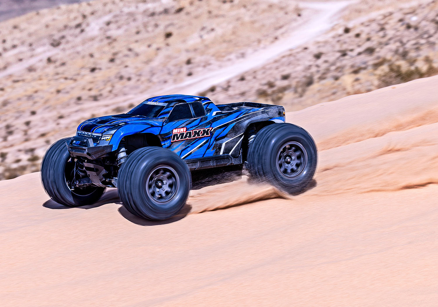 Traxxas Mini Maxx BL-2S RC Vehicle (1/16) - Blue (107154-1-BLUE) CW-13658_3_d8370697-1062-42af-b730-3cc6920eca17