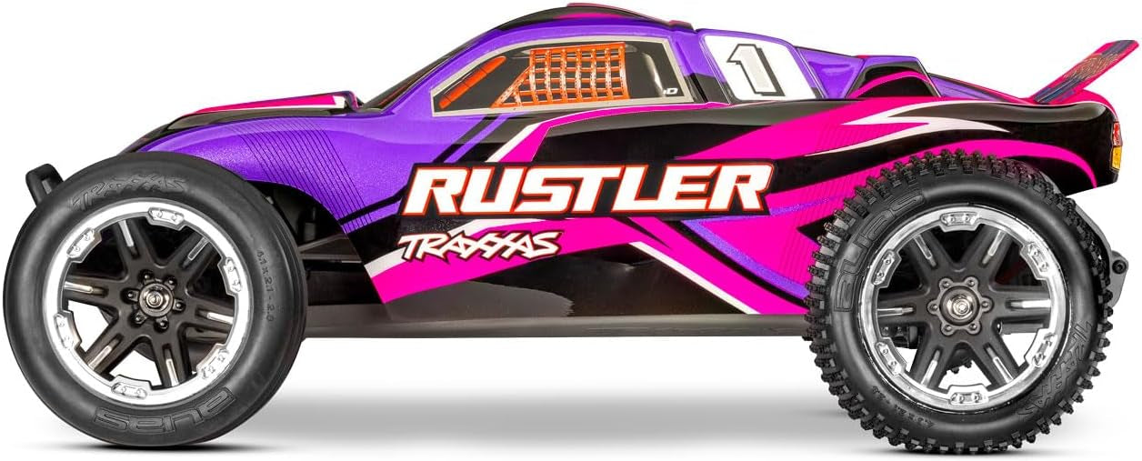 Traxxas Rustler 2Wd Stadium Truck Hd W/Usb-C (1/10) - 37254-4-Pink CW-13665_2