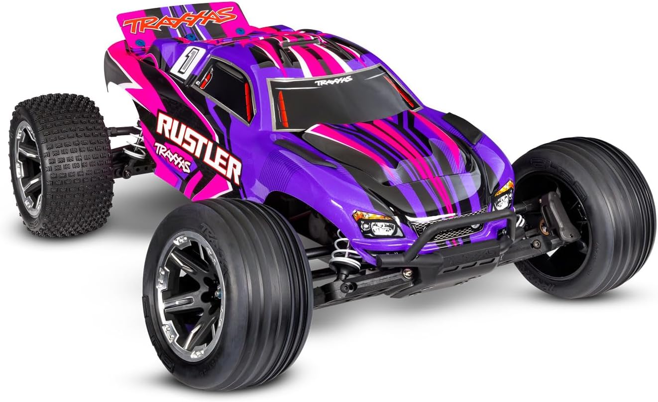 Traxxas Rustler 2Wd Stadium Truck Hd W/Usb-C (1/10) - 37254-4-Pink CW-13665_b9d48ae8-b775-41a5-adbb-2c76fa95ac6d