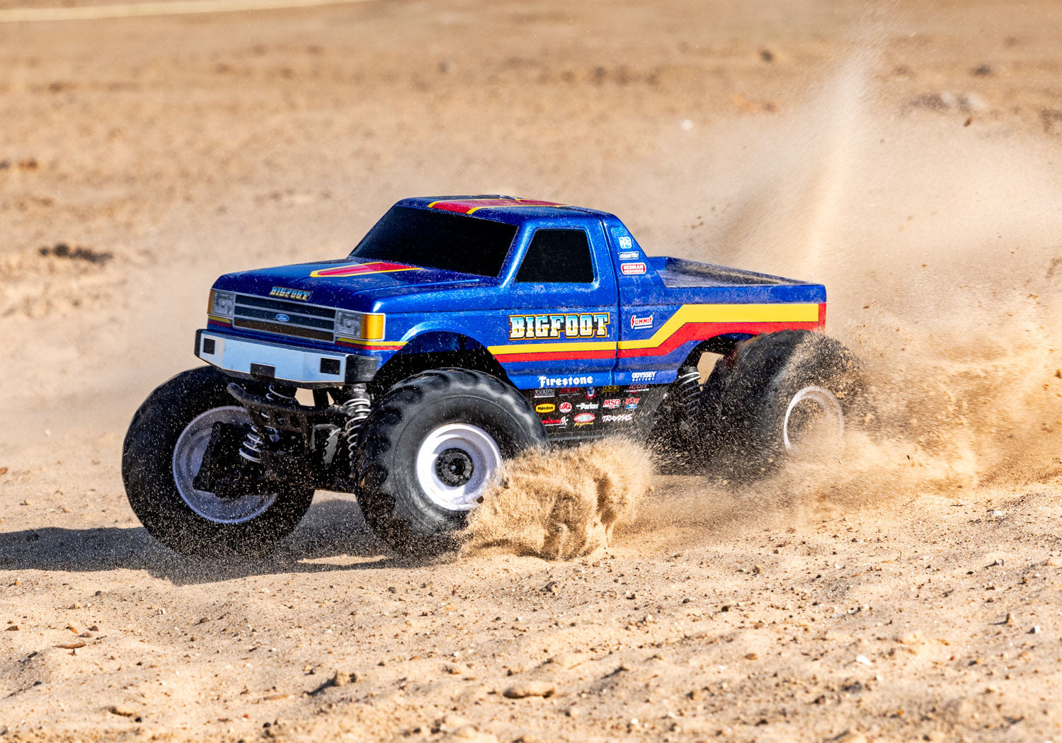 Traxxas Bigfoot 4X4 Bl-2S Rc Vehicle (1/10) - Blue (67134-4-Blue) CW-13667_14