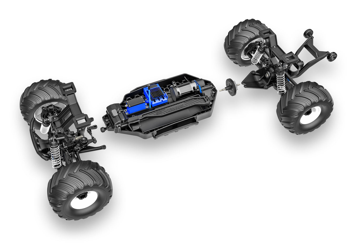 Traxxas Bigfoot 4X4 Bl-2S Rc Vehicle (1/10) - Blue (67134-4-Blue) CW-13667_6