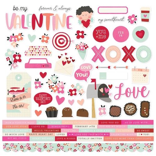 Valentine Stickers 12X12 CW-13699
