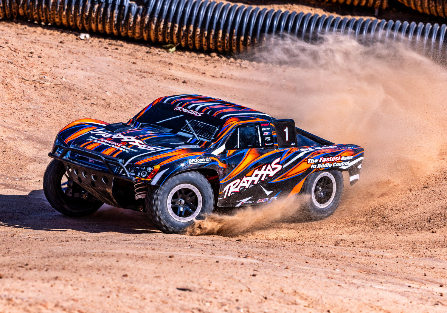 Traxxas Slash 4X4 VXL HD RC Vehicle (1/10) - Orange (68386-4-ORNG) CW-14626_1