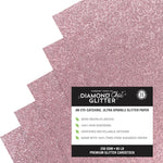 Pink Glitter Card Stock CW-14672