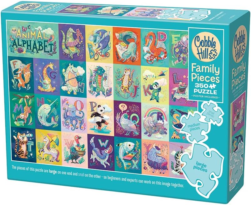 Animal Alphabet 350 Family Pieces Puzzle - Betts. Annie CW-14684