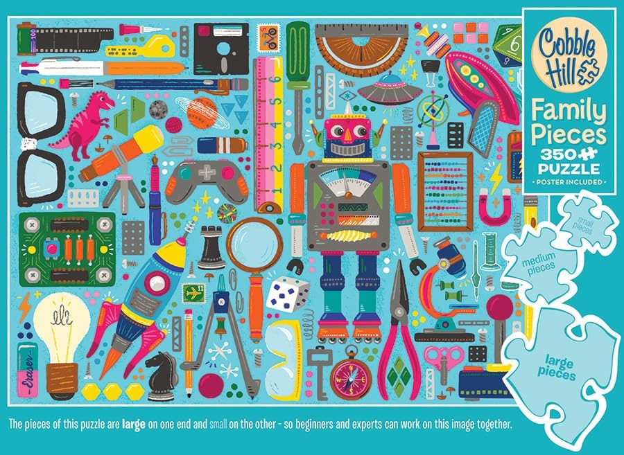 Nerdy Junk Drawer 350 Family Pieces Puzzle - Zirkus Design CW-14686_1