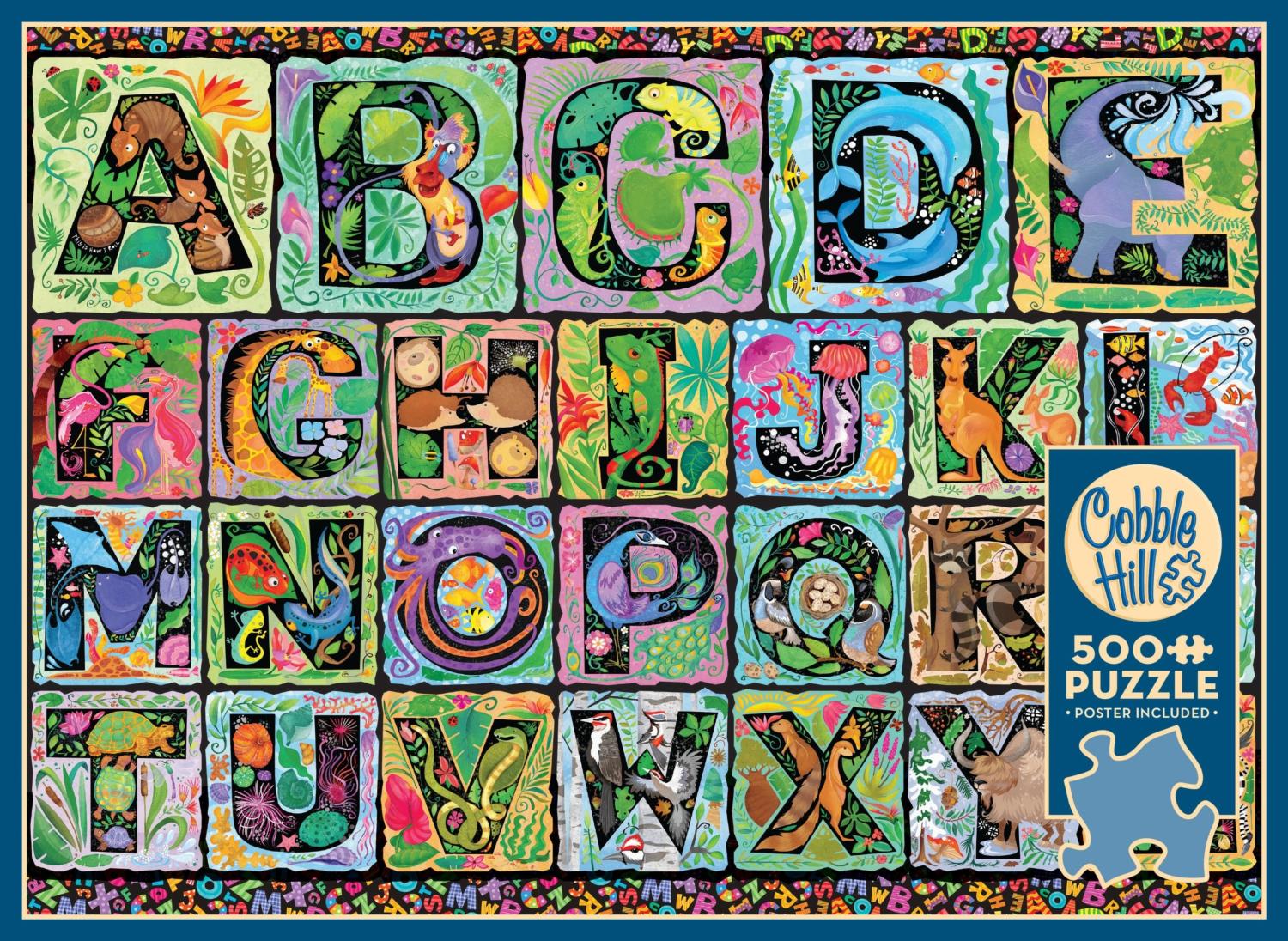 A To Z 500 Piece Puzzle - Lemaire. Bonnie CW-14691