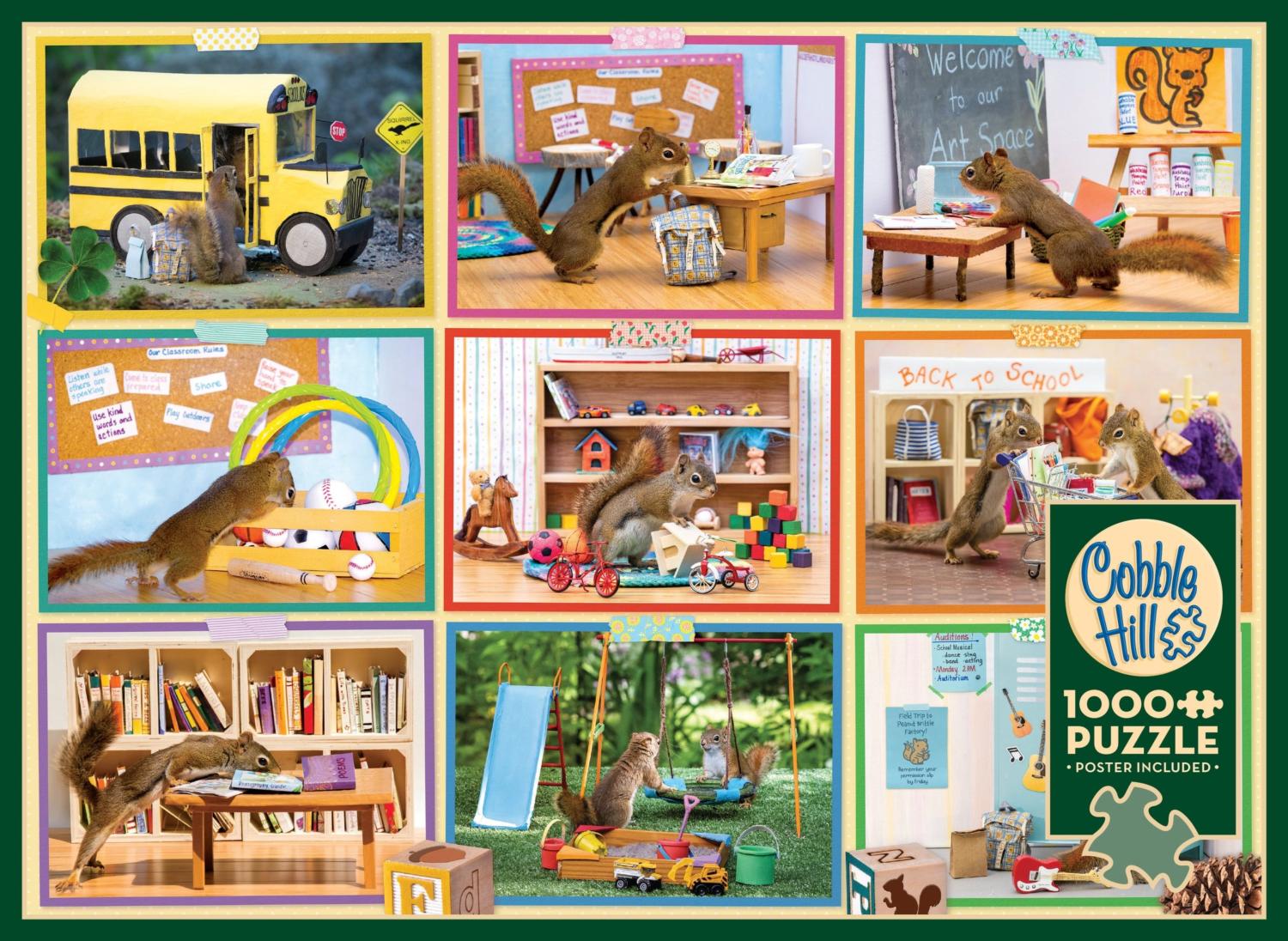 Squirrels At School 1000 Piece Puzzle - Rose. Nancy CW-14693