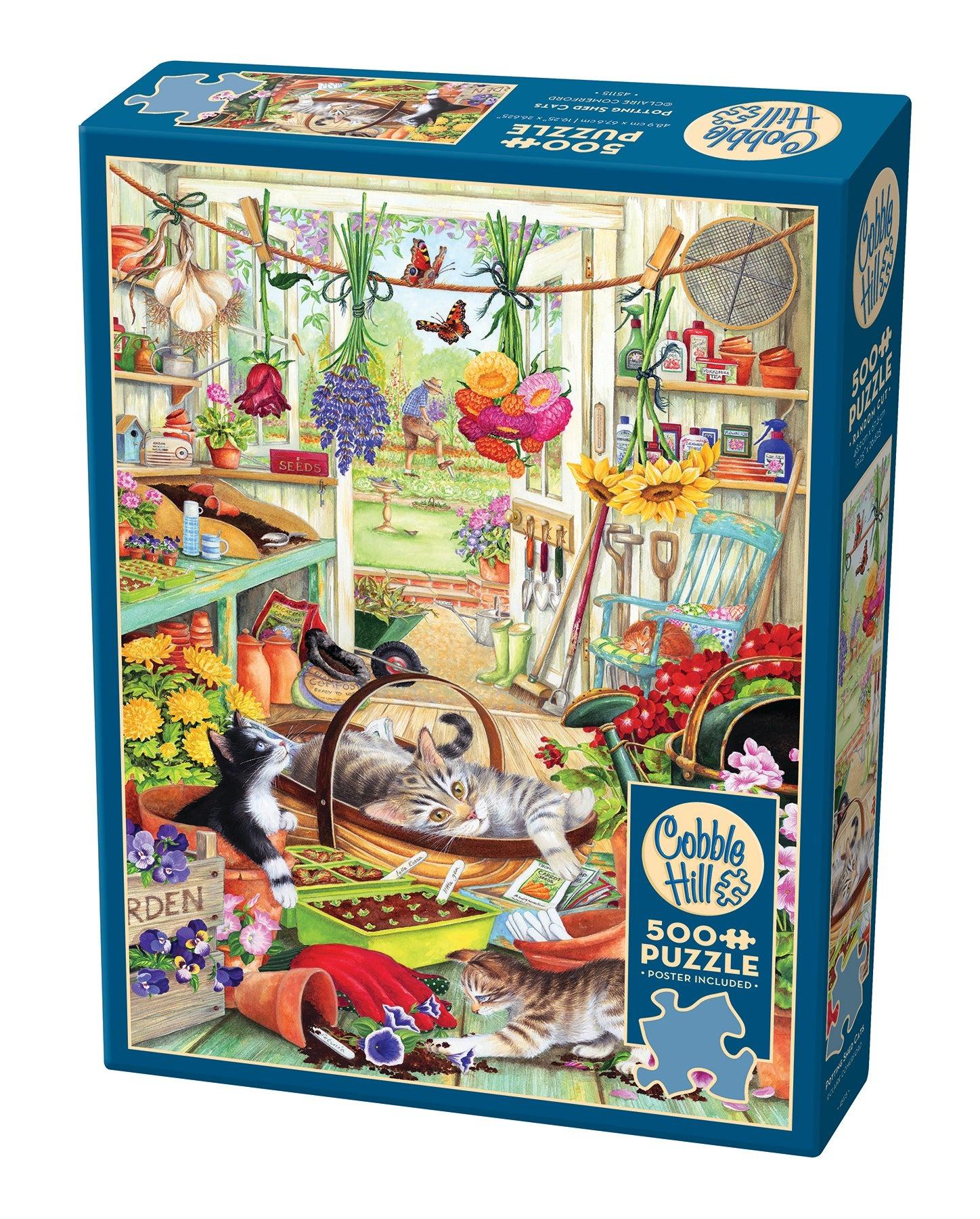 Potting Shed Cats 500 Piece Jigsaw Puzzle - Comerford. Claire CW-14694_2