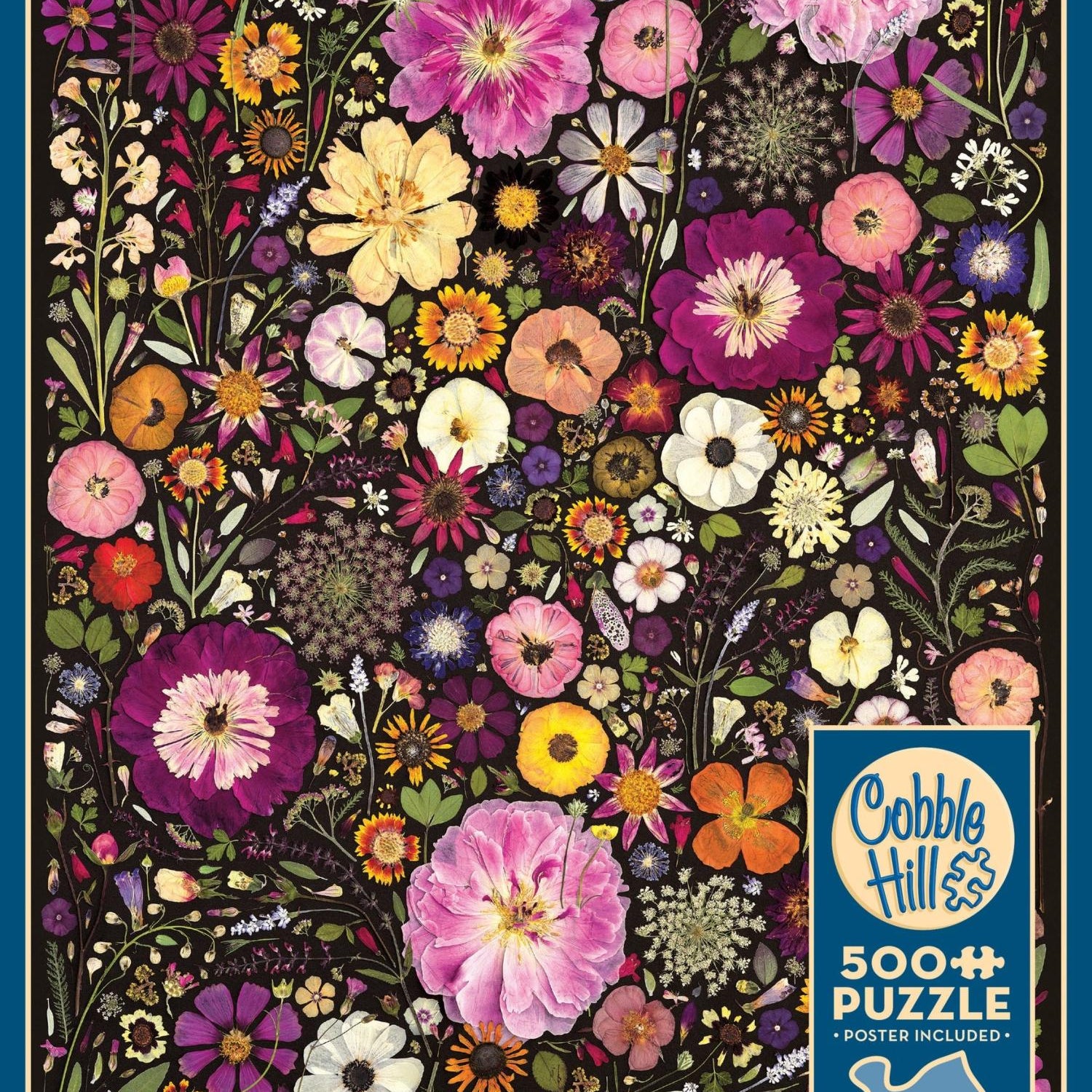 Flower Press: Little Hollow & Red Daisy 500 Piece Jigsaw Puzzle CW-14695