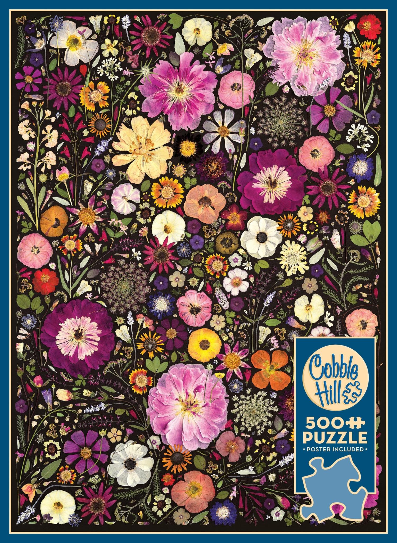 Flower Press: Little Hollow & Red Daisy 500 Piece Jigsaw Puzzle CW-14695
