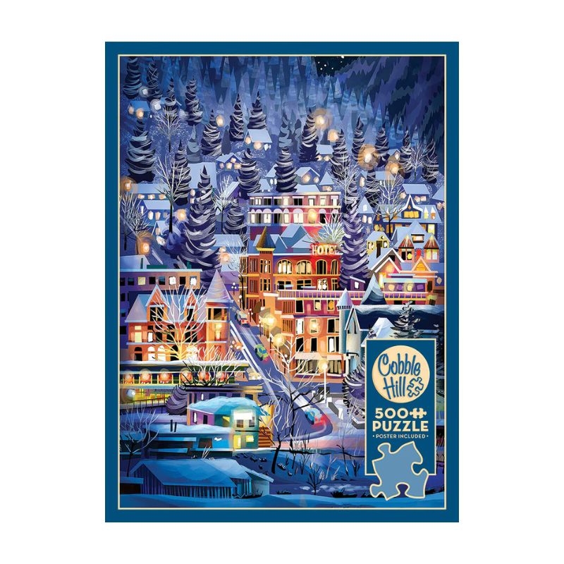 Ski Town 500 Piece Jigsaw Puzzle - Hitchcox. Dale CW-14699_1