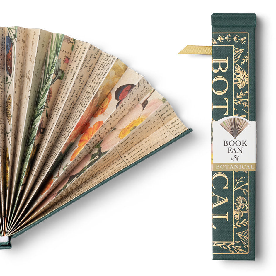 Botanical Book Fan (Green) by If Usa CW-14710