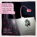 Dark Floral Book Lover's Reading Light - If Usa CW-14724_1