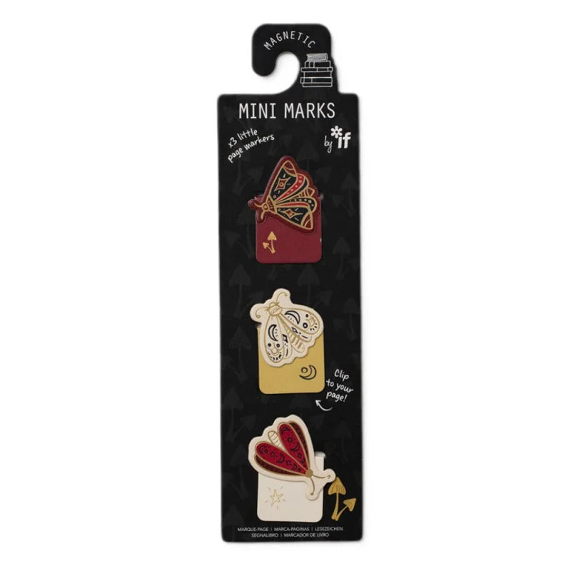 Dark Moth Magnetic Mini Marks Bookmarks by If Usa CW-14725