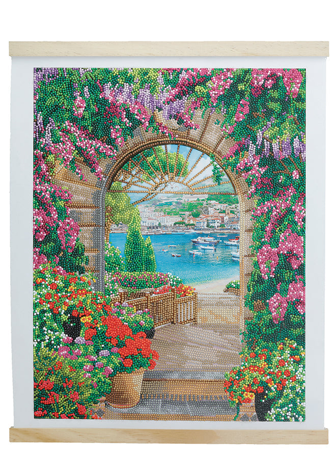 WINDOW TO PARADISE CRYSTAL ART SCROLL KIT CW-14749