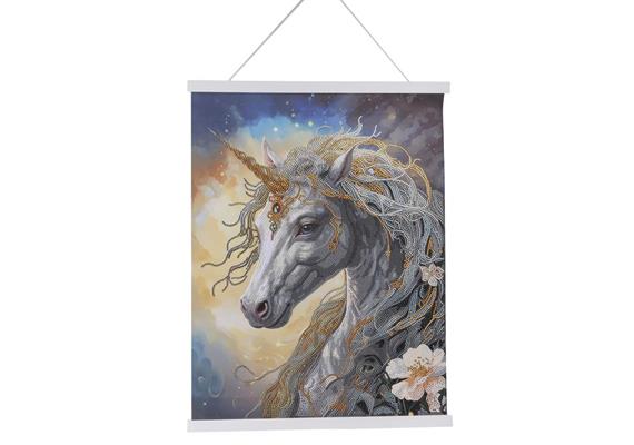 COSMIC UNICORN CRYSTAL ART SCROLL KIT CW-14750